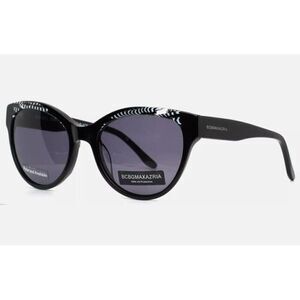 BCBGMAXAZRIA New Embrace Black Combo Womens Cat Eye Sunglasses